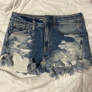 American Eagle High Wasted Distressed Jean Short